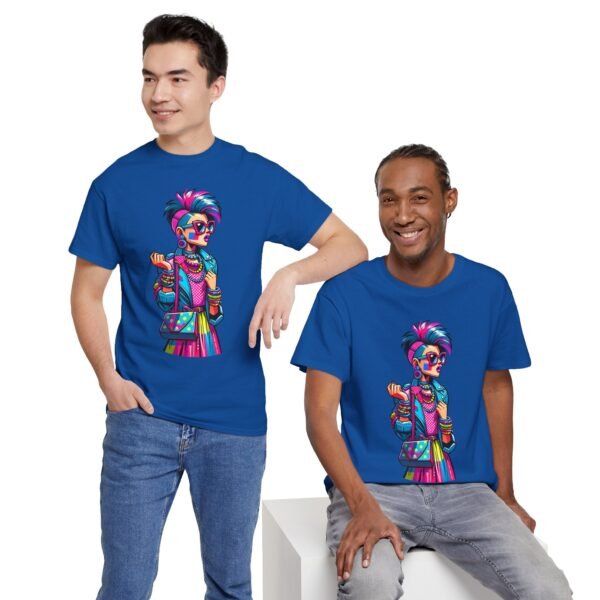 New Wave Girl - Cartoon  T-shirt - Image 8