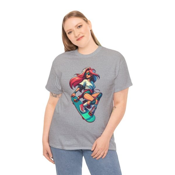 Skater Girl - Cartoon  T-shirt - Image 10