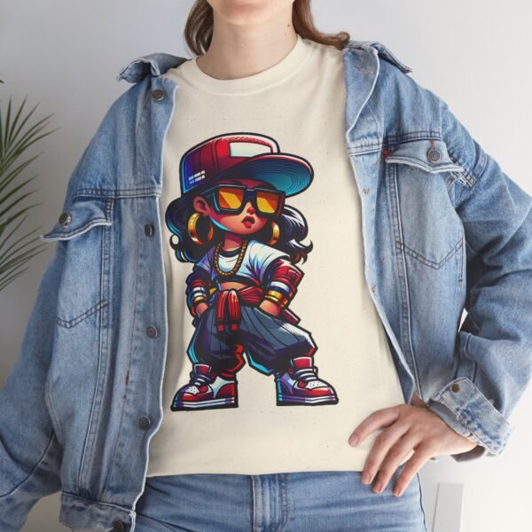 Hip Hop Girl - Cartoon  T-shirt - Image 3