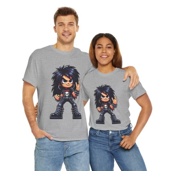 Cartoon Metalhead Boy T-shirt - Image 11
