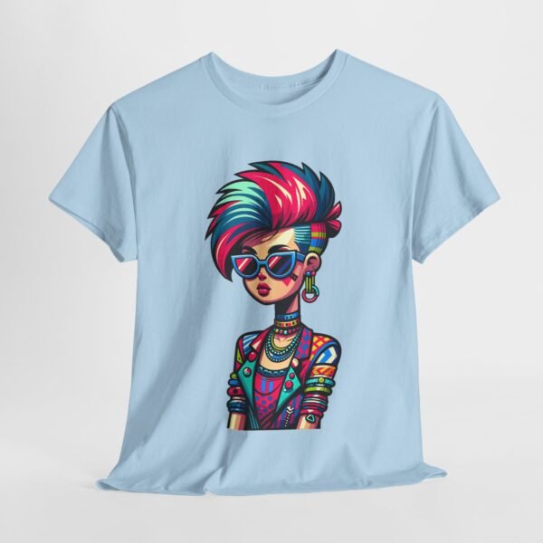 New Wave Girl - Cartoon  T-shirt - Image 7