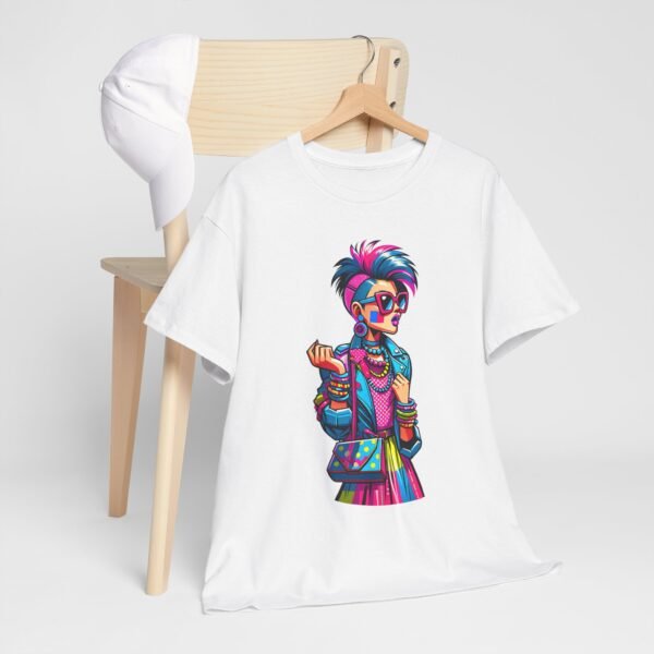 New Wave Girl - Cartoon  T-shirt - Image 9