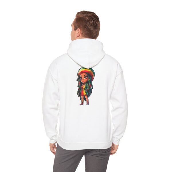 Rasta Girl Hooded Sweatshirt - Image 3