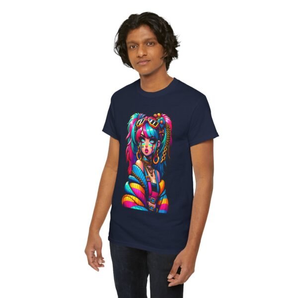 E- Girl - cartoon  T-shirt - Image 6