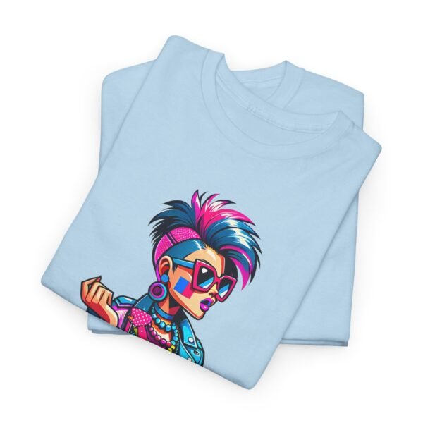 New Wave Girl - Cartoon  T-shirt - Image 6