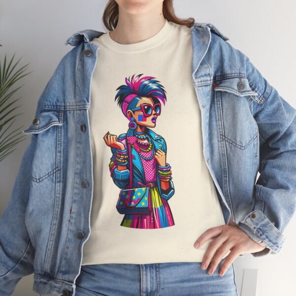 New Wave Girl - Cartoon  T-shirt - Image 2