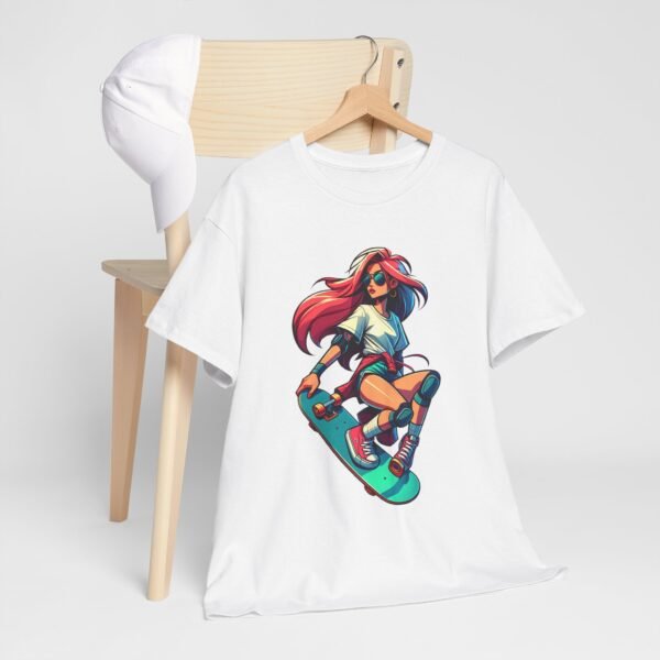 Skater Girl - Cartoon  T-shirt - Image 9