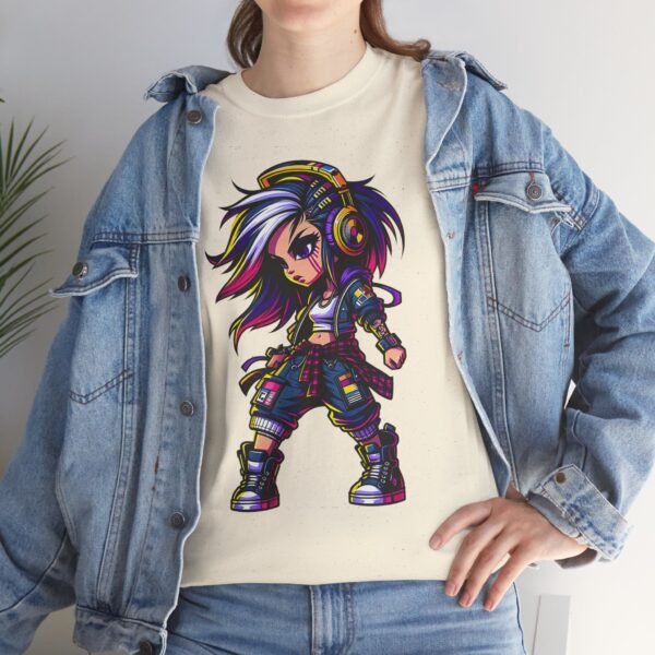 Drum and Bass Girl - Cartoon T-shirt