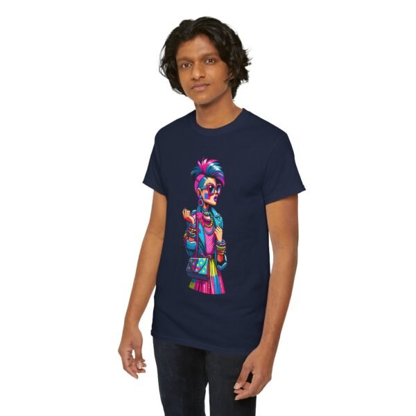 New Wave Girl - Cartoon  T-shirt - Image 4