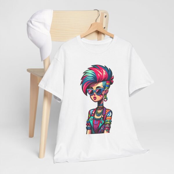 New Wave Girl - Cartoon  T-shirt - Image 10