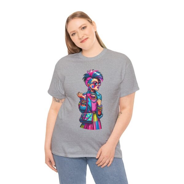 New Wave Girl - Cartoon  T-shirt - Image 10