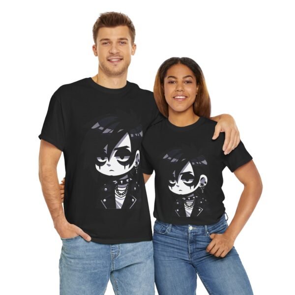 Goth boy - Cartoon T-Shirt - Image 8