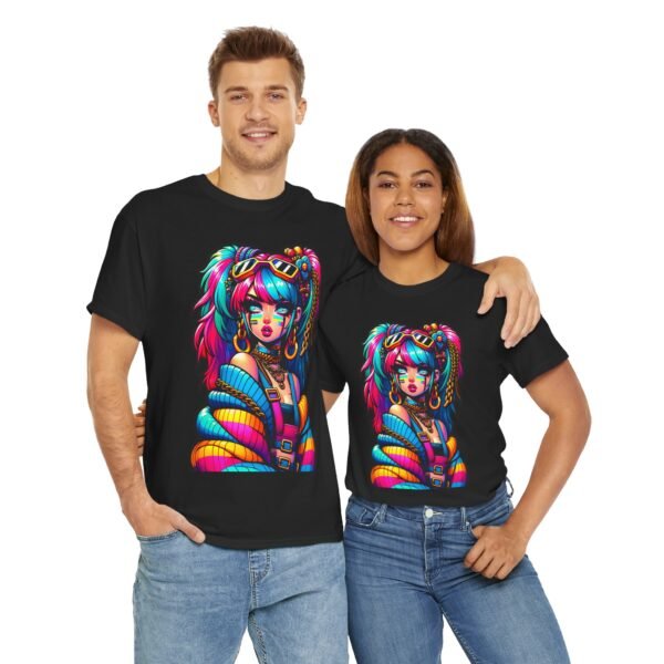 E- Girl - cartoon  T-shirt - Image 7