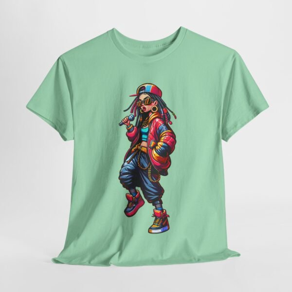 Rapper Girl - Cartoon  T-shirt - Image 5