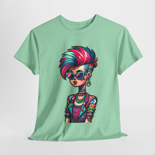 New Wave Girl - Cartoon  T-shirt - Image 3