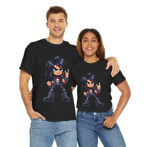 Cartoon Metalhead Boy T-shirt - Image 7
