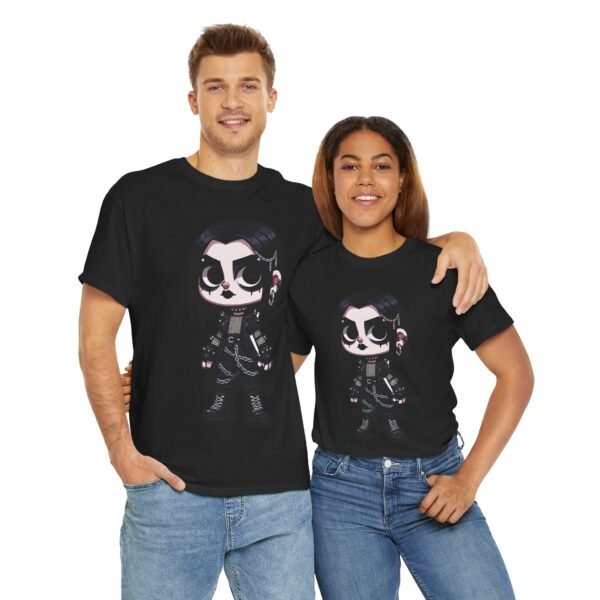 Cartoon style Metalhead Girl T-shirt - Image 8