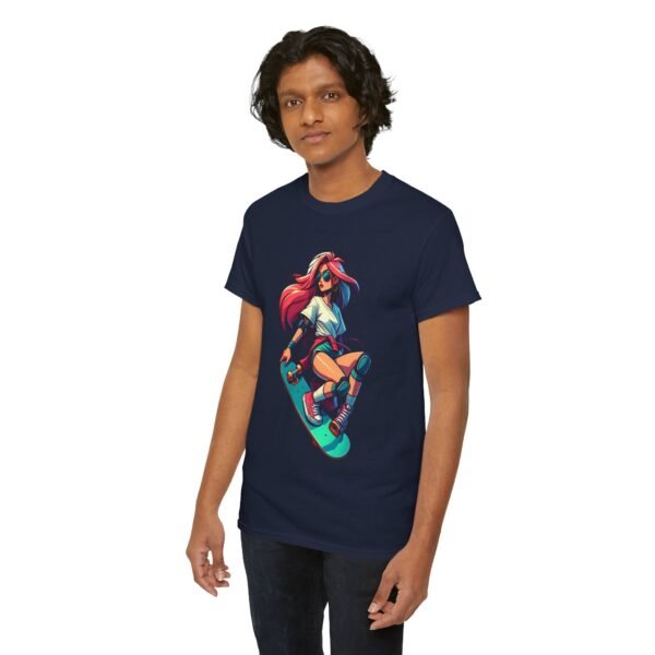 Skater Girl - Cartoon  T-shirt - Image 4